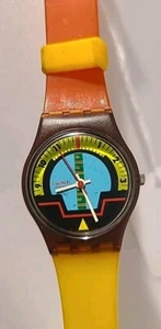 Vintage 1987 Blue Horizon Swatch Watch  LF100 - Picture 1 of 6