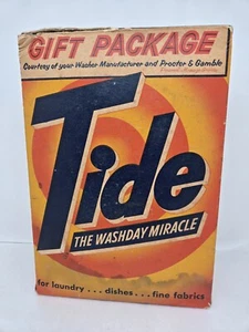 Tide Laundry Detergent 20oz Box Unopened Vintage 1950s Gift Package - Picture 1 of 7