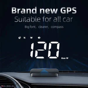 Velocímetro de advertencia de velocidad digital KM/MPH GPS HUD Head Up Display para automóvil M1 escribir EE. UU. - Imagen 1 de 9