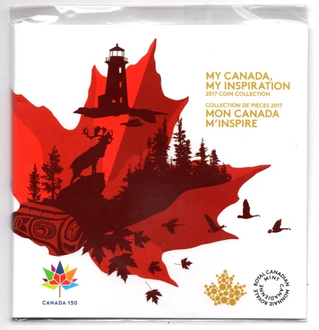 2017 My Canada My Inspiration Coin Set with Special Colour Coins Cover