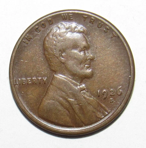 1926 S Lincoln Cent VF (P12) Cover