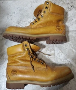 SWEET VINTAGE TIMBERLAND MODEL 27565 WHEAT BROWN WATERPROOF BOOTS MEN'S SZ US9.5 - Picture 1 of 10