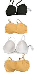 4 PAIR Shade & Shore Bikini Top - SIZE 38D - 4-Pack - Wholesale - Clearance - Picture 1 of 8
