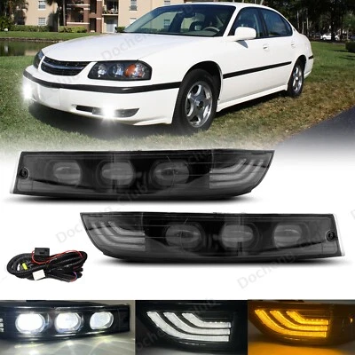 Luces antiniebla LED luces de parachoques delanteras para Chevrolet Chevy Impala 2000-2005 con DRL Foto 1 de 4