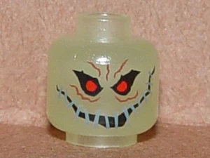 LEGO BATMAN - Minifig, Head Alien, Red Eyes & Wide Stitched Smile (Scarecrow) - Picture 1 of 1