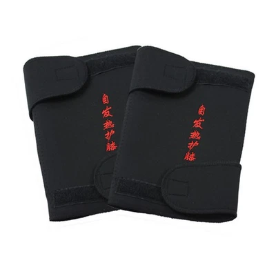 1Pair Self Heating Knee Brace Pad Magnetic Thermal Therapy Arthritis Protector - Image 1 of 4