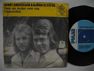 BENNY ANDERSSON & BJÖRN ULVAEUS Tänk om jorden vore 45 7" single 1971 Sweden VG+ - Image 1 of 2