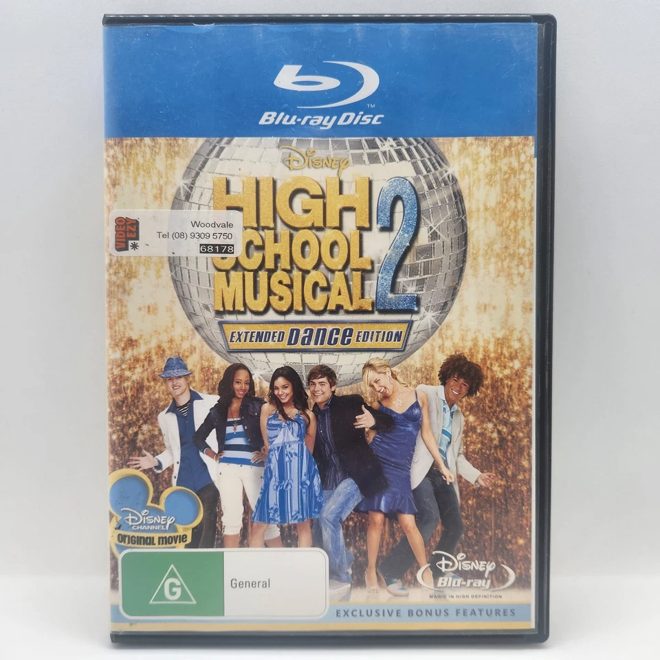 High School Musical 2 - Extended Dance Edition (2007) *Good Condition* Blu-ray - Image 1 of 3
