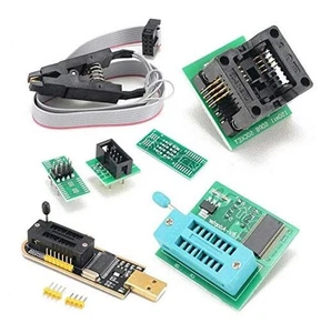 CH341A 24 25 Series EEPROM Flash BIOS USB Programmer+SOIC8 SOP8 Test Clip+SPI - Afbeelding 1 van 7