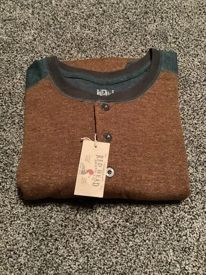 Camisa de manga larga media Red Head Brand Co para hombre 2 tonos Foto 1 de 3