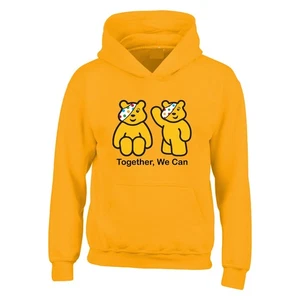Together We Can Pudsey Kids T-Shirt Funny Cute Spotty Day 2025 School Xmas Hood - Picture 1 of 3