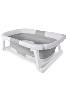 Hopscotch Lane Deluxe Soft Bath - Foldable Infant Bath, Grey, - Picture 1 of 2