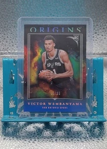2023-24 Panini Origins Blu 95/99 Spurs Victor Wemby Wembyama Rookie #86 - Foto 1 di 2