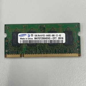 Samsung 1GB DDR2 RAM PC-6400 800MHz CL6 1.8V non-ECC SoDIMM M470T2864EH3-CF7 - Picture 1 of 4