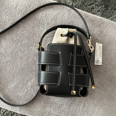 H&M Black Cross Body Bag Faux Leather Brand New With Tags - Image 1 of 4