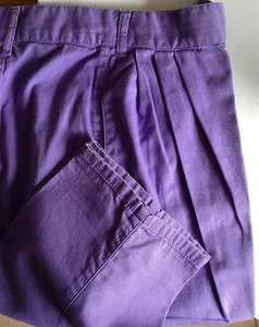 Pantaloni Lavanda United Colors of Benetton 100% Cotone Made in Italy anni '80 - Foto 1 di 5