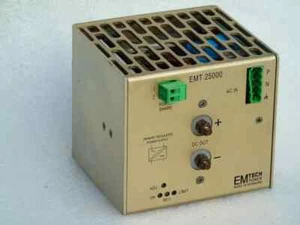 EMTECH POWER DENMARK MT 25000 SERIES TYPE EMT 25024X DIN RAIL POWER SUPPLY - Picture 1 of 4