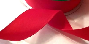 Cinta roja de 1,5" por 5 yardas con cable de doble cara dama insecto país patriótica Navidad - Imagen 1 de 6