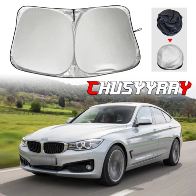 Capa dobrável para pára-brisa de carro compatível com BMW 3 Series 330i/340i GT 2014 - Imagem 1 de 4