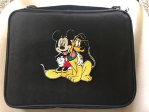 NEW Embroidery Pluto & Mickey Mouse Pin Trading Book Bag Disney Pin Collections - Picture 1 of 10