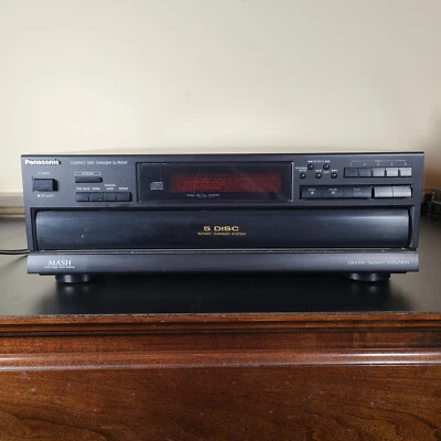 VTG Panasonic SL-PD347 1990s 5-Disc CD Changer - For Parts or Repair - Powers On - Image 1 of 4
