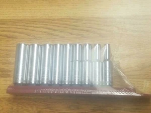 DeWalt De Walt 1/4" Drive 9 Pc 6Pt SAE Deep Well Socket Set on Snap Rail - Picture 1 of 3
