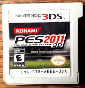 Pro Evolution Soccer 2011 3D Cartridge Only (Nintendo 3DS 2011) Tested Authentic - Picture 1 of 2