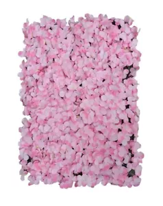 7 PEZZI Pannello da Parete Fiore di Seta Artificiale Sfondo Floreale Festa Matrimonio Decorazione - Foto 1 di 3