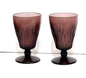 Juego de 2 copas parfait vintage avellana crinolina marroquí amatista patas EE. UU. - Imagen 1 de 10