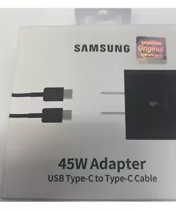 Samsung 45W Super Fast Charger S21,S22,S23,S24,S25 W/Type-C 🔌 New - Picture 1 of 2
