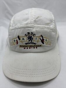 Vintage Tommy Hilfiger Marine 5 Panel Hat SnapBack Made In USA RARE