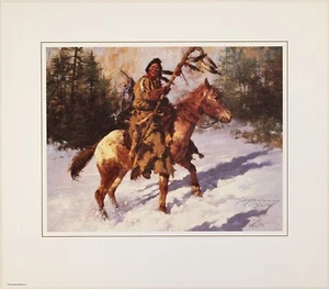 Howard Terpning Signed Limited Edition Lithograph. Winter Coat - Picture 1 of 4