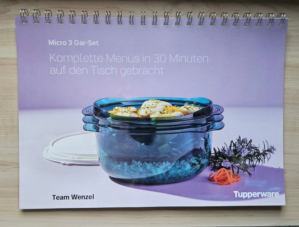 TUPPERWARE  Micro 3 Gar-Set Rezeptheft A4 - Bild 1 von 1