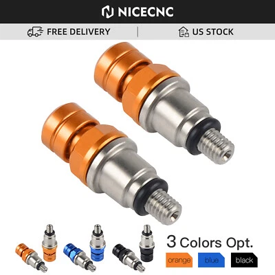 Válvulas de alivio de purgas de horquilla de aire CNC para KTM 125-500 EXC/EXCF/XCW/XCF-W 2008-2023 Foto 1 de 4