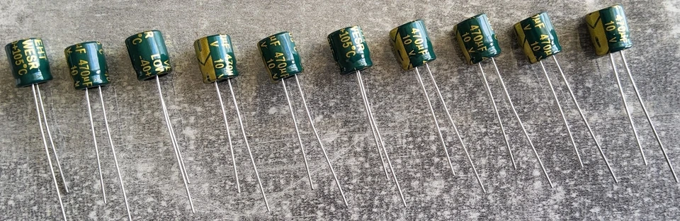 470uF 10V ELKO Kondensator 105°C Radial Low ESR  Menge Wählbar 2-10 Stück - Bild 1 von 1