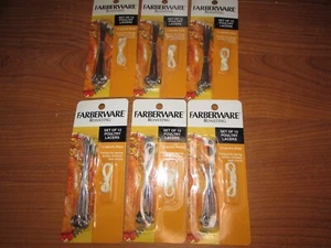 Farberware Roasting Set of 12 Poultry lacers 7 packs NEW - Picture 1 of 4