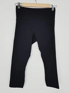 LORNA JANE Womens S or 10 Black Crop Tights - Picture 1 of 6
