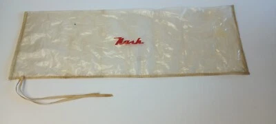 Nash Automobile Clear Tool Bag 1940s-50s 7 x 20 inches with two closure ties — 第 1/4 张图片