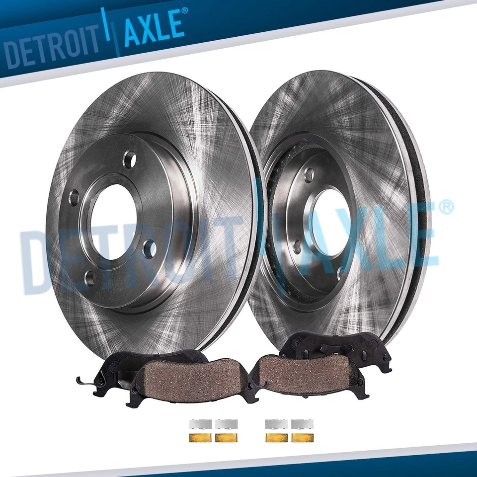 Front Disc Brake Rotors Brake Pads Kit for Ford Escort Mazda MX-3 Protege Tracer - Image 1 of 4