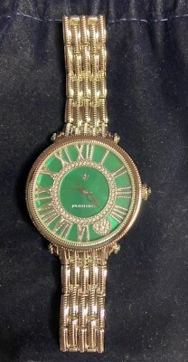 Reloj Judith Ripka Mujer Cara Plata y Verde Foto 1 de 4