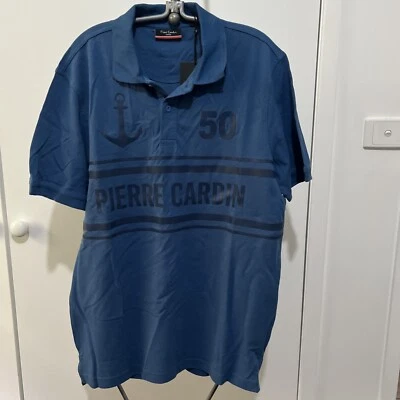 Pierre Cardin Paris Polo Shirt Blue Nautical Size Large - Image 1 of 4