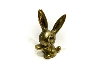 Vintage Briefbeschwerer *Hase* Messing 150g 7cm Bosse Hagenauer Ära 50er Sammler - Bild 1 von 3