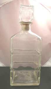 VTG HTF IMPORTED JOS E. SEAGRAM WHISKEY EMPTY BOTTLE/DECANTER ETCHED - CANADA - Picture 1 of 8