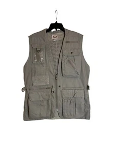 Men’s Fishing Vest Vintage 80’s Banana Republic Multi Pocket Tactical Mesh M - Picture 1 of 8