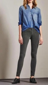 Jeans AG Adriano Goldschmied 24 Desteñidos Vintage Gris Lavado Super Ajustado Jegging Fit - Imagen 1 de 6