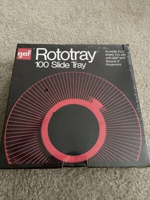 NEW GAF Rototray 100 Slide Tray Projector Sawyer's 2 x 2 Slides in SEALED BOX - Image 1 of 4