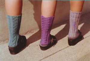 Fiber Trends Strickmuster AC-35x Walking Away Socken - 3 Modelle Erwachsene - Bild 1 von 3