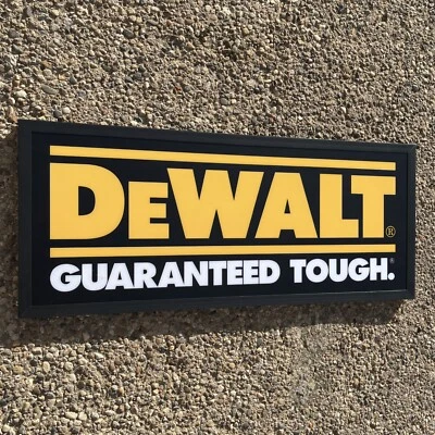 DEWALT LED ILLUMINATED LIGHT UP GARAGE SIGN POWER TOOLS MAKITA milwaukee - Image 1 of 4