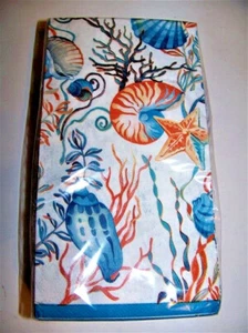 Paper Guest Towels / Napkins Ocean Life Theme 3ply 36 ct package - Picture 1 of 2