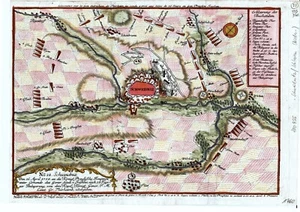 Antique map, Silesia, Schweidnitz den 16 April 1758 - Picture 1 of 1